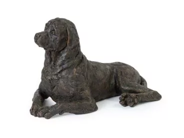 Kunstharzurne Rottweiler-Skulptur