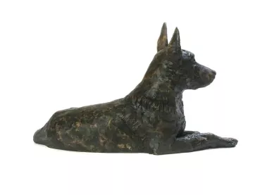 Kunstharzurne Deutscher Schäferhund-Skulptur, 2,5 Liter