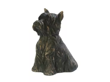 Kunstharzurne Yorkshire Terrier-Skulptur