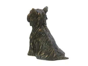 Kunstharzurne Yorkshire Terrier Ansicht von hinten