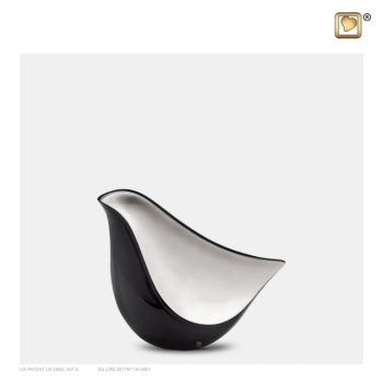 Preview: Love Bird 0,05 Liter schwarz/silberfarben