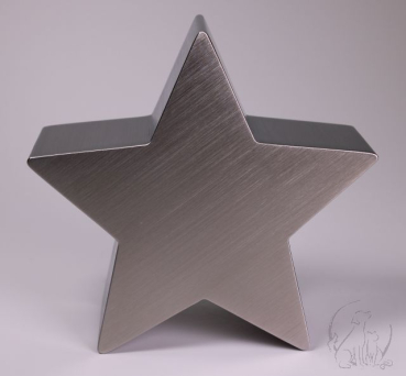 Preview: Tierurne Stern Edelstahl 0,2 Liter, Ansicht von vorne