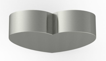 Preview: Tierurne Herz Edelstahl Ansicht von oben