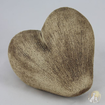 Preview: Tierurne Herz cremefarben