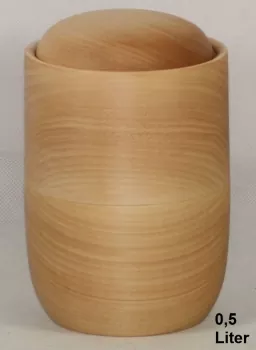 Tierurne Holz 0,5 Liter