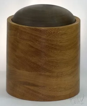 Tierurne Holz Unikat Eiche/Linde massiv rustikal 3,5 Liter Handarbeit Einzelstück
