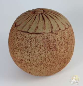 Preview: Tierurne Kugel Spirale holzfarben