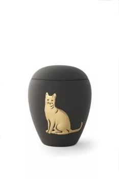 Keramikurne für Katzen, Siena, graphit