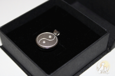 Preview: Ascheanhänger Yin Yang 925er Silber mit Schatulle