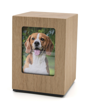 Preview: Holztierurne Adhara, versch. Ausführungen und Größen