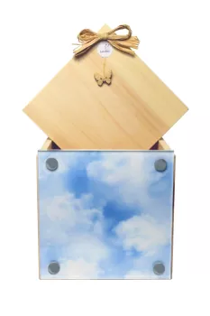 Erinnerungs-Box Branka mit Himmel-Passepartout