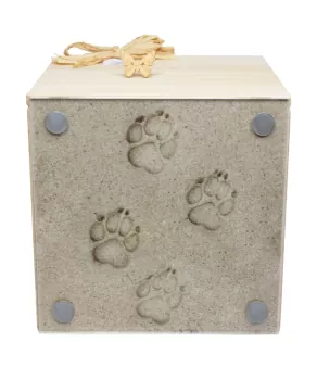 Erinnerungs-Box Branka mit Pfoten-Passepartout