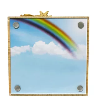 Erinnerungs-Box Branka mit Regenbogen-Passepartout