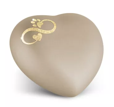 Edition Herz Farbe champagner, Motiv Sparkling Star Unendlichkeitssymbol goldfarben