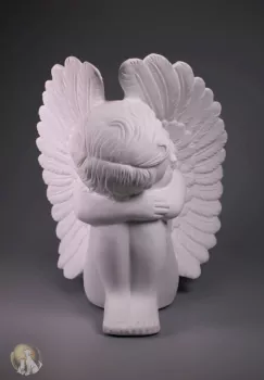 Tierurne Engel Putte, Flügel rechts, Ansicht seitlich