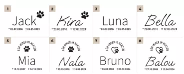 Gravur-Design Übersicht