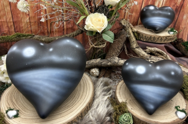 Preview: Tierurne Herz Airbrush Mond und Sterne Größenübersicht