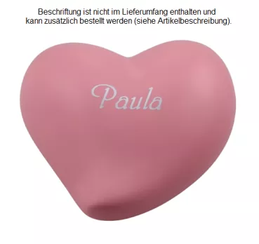 Beispiel einer Folienbeschriftung mit Namen