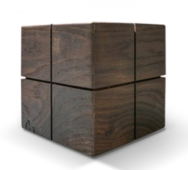 Preview: Holzurne Würfel Kreuznut, versch. Holzarten und Größen