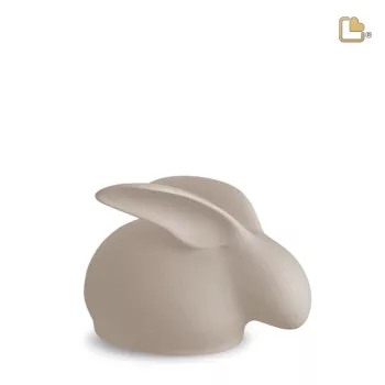 Tierurne Kaninchen Keramik in beige