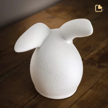 Tierurne Kaninchen Keramik Ansicht hinten