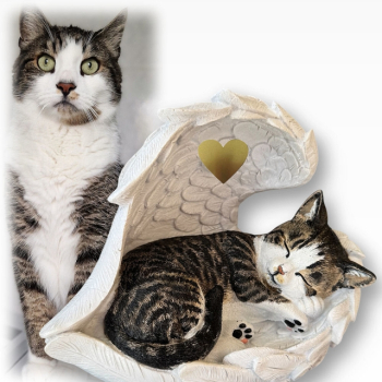 Preview: Tierurne Katze in Engelsflügel, 1 Liter, versch. Ausführungen