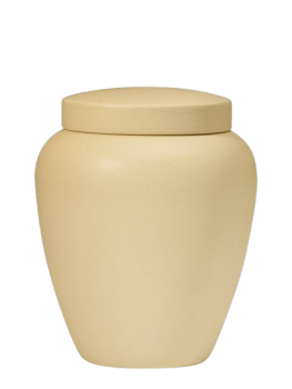 Preview: Tierurne Keramik sandfarben matt