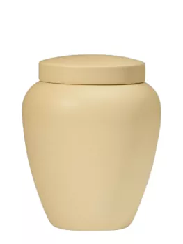 Tierurne Keramik sandfarben matt