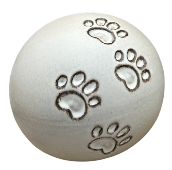 Preview: Tierurne Kugel 4 Pfoten, versch. Farben und Größen