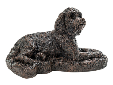 Preview: Kunstharzurne Cockapoo Seitenansicht