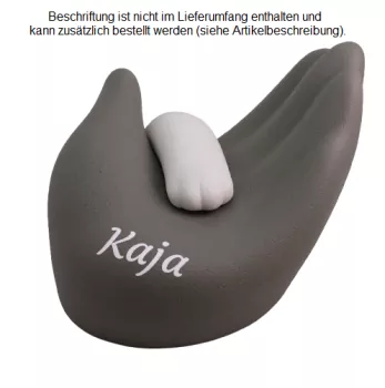 Beispiel einer Folienbeschriftung in weiß