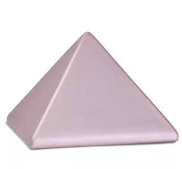 Tierurne in Pyramidenform rosé