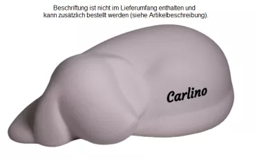 Beispiel einer Folienbeschriftung in schwarz