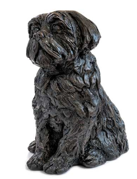Preview: Kunstharzurne Shih Tzu-Skulptur 1,6 Liter