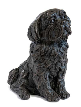 Preview: Kunstharzurne Shih Tzu Ansicht seitlich
