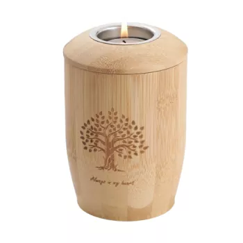 Tierurne Bambus Frontansicht