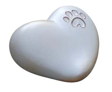 Preview: Tierurne Herz Pfote, versch. Farben und Größen