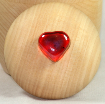 Preview: Tierurne Holz Ansicht auf den Deckel