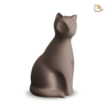 Tierurne Katze Keramik in braun