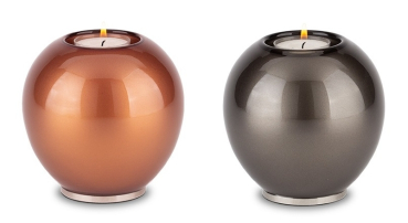 Preview: Tierurne Kerze Kugelform, 0,5 Liter, versch. Farben