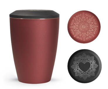 Preview: Tierurne Mandala-Deckel, Metall, versch. Farben und Größen