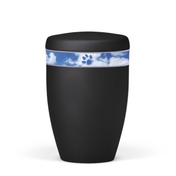 Preview: Zierband mit Pfote im Himmel anthrazit 2,0 Liter