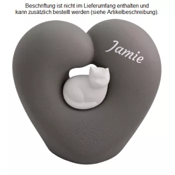 Beispiel einer Folienbeschriftung mit Namen in weiß