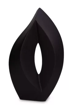 Keramikurne Venezia schwarz 3,7 Liter