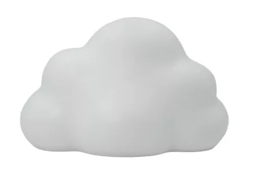 Tierurne Wolke 1,0 Liter weiß Frontansicht