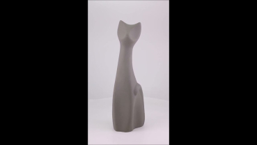 Preview: Produktvideo Katzenurne Miau 0,5 Liter grau