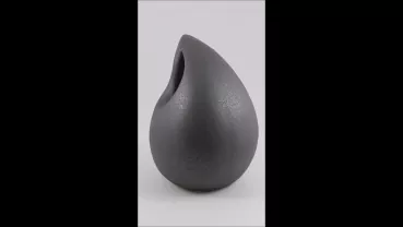 Produktvideo Keramikurne Träne, Farbe grau, 0,8 Liter