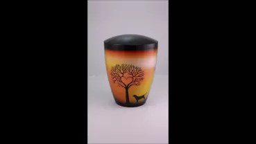 Produktvideo Tierurne Airbrush Hund Motiv Herzbaum 2,8 Liter