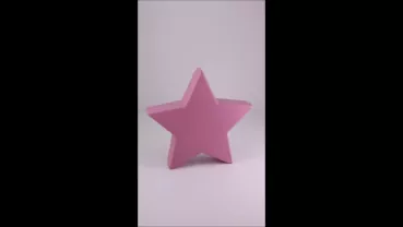 Produktvideo Tierurne Stern 0,45 Liter rosa