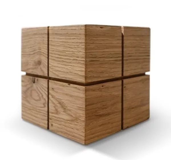 Holzurne Würfel Kreuznut, versch. Holzarten und Größen